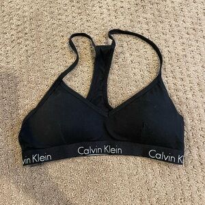 Calvin Klein Black Racerback Bralette
